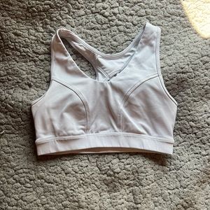 White sports bra